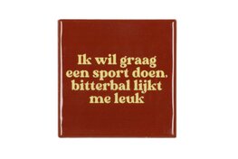 Tegeltje Bitterbal
