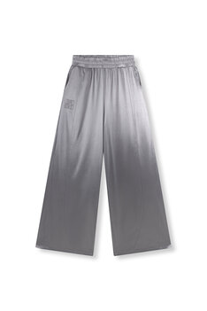 Broek satin look Dolce zilverkleurig - RefinedDepartment