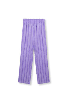 Broek Nova wide leg lila - RefinedDepartment