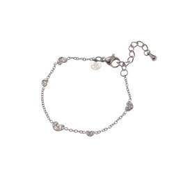Armband TB61294-1 hartjes tiny zilver - Day&amp;Eve