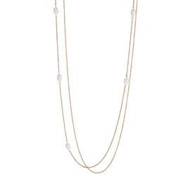 Dubbele ketting N61285-2 lang parels goud - ​​​​​​​Day&amp;Eve