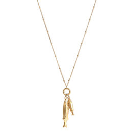 Ketting N61330-2 lang visjes goud - ​​​​​​​Day&amp;Eve