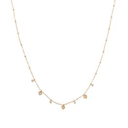 Ketting N61119-2 hartjes met steentjes goud - Day&amp;Eve