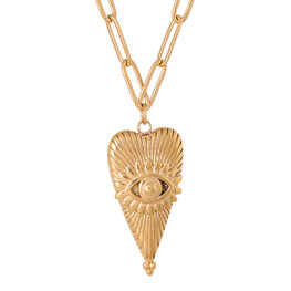 Ketting K.SK.261.1 Eye of love goud - Label Kiki