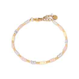Armband K.SA.350.1 soft rainbow goud - Label Kiki