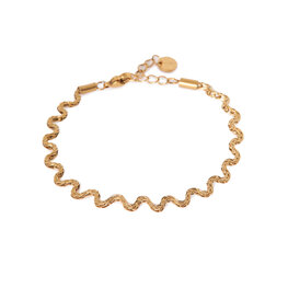 Armband K.SA.370.1 waves goud - Label Kiki