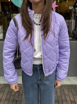 Puffer jacket lila
