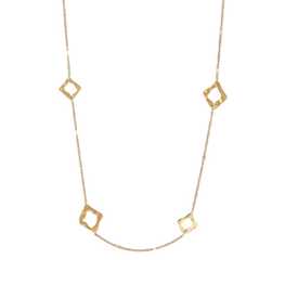 Ketting N61534-2 lang vierkantjes goud - ​​​​​​​Day&amp;Eve