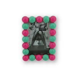 Fotolijst bubbels mint / roze - HouseVitamin