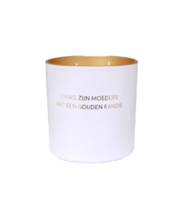 Geurkaars Oma's zijn moeders met een gouden randje - MyFlame