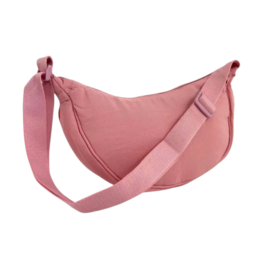 Tas crossbody stof roze
