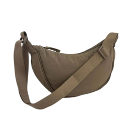 Tas crossbody stof bruin