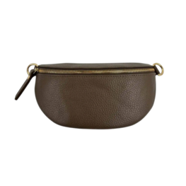 Tas crossbody leer bruin