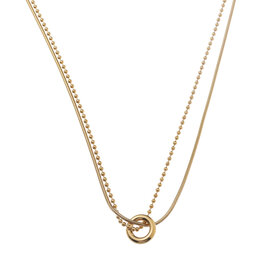 Ketting N61310-2 lang ring goud - ​​​​​​​Day&amp;Eve