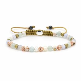 Armband Spiral Bente rosegold crystal XXS - Karma