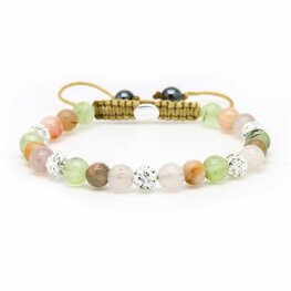 Armband Spiral Kyra white crystal XS - Karma