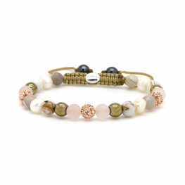 Armband Spiral Skye rosegold crystal XS - Karma
