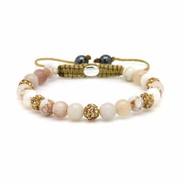 Armband Spiral Fenna gold crystal XS - Karma