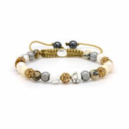 Armband Spiral Kaya gold crystal XS - Karma
