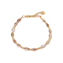 Armband K.SA.390.1 natural shell goud - Label Kiki