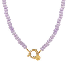 Ketting K.SK.271.1 mini purple goud - Label Kiki