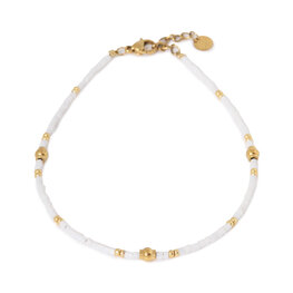 Enkelbandje K.E.52.1 Sugar white goud - Label Kiki