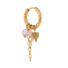 Oorbel per stuk K.SH.416.1 Juna goud - Label Kiki