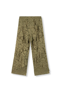 Broek van kant Aya groen - RefinedDepartment