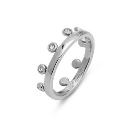 Friends Unite ring Zita Chrystal zilver FR77 - Melano