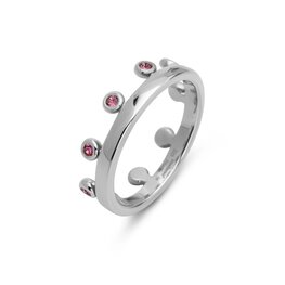 Friends Unite ring Zita Dark Rose zilver FR77 - Melano