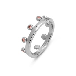 Friends Unite ring Zita Rose Peach zilver FR77 - Melano