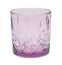 Glas waterglas paars