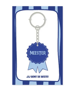 Sleutelhanger Meester, jij bent de beste!