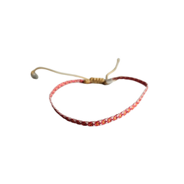 Armband Linea 02 roze oranje stof - LeJu
