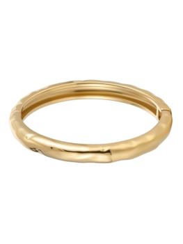 Armband bangle hammered goud - Rose&amp;Camellia