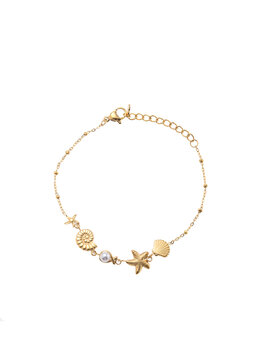 Armband zeeleven goud - Rose&amp;Camellia