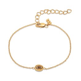 Armband Friends Aura crystal golden shadow goud - Melano