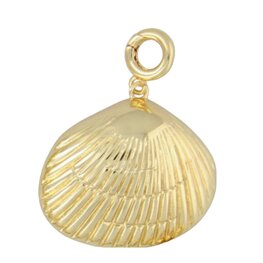 Bedel clip grote schelp 8268-1 goud - Fushi