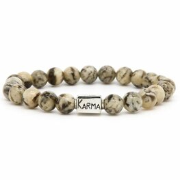 Armband Sander round logo bead 8mm - Karma Him