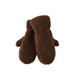 Handschoenen teddy donkerbruin