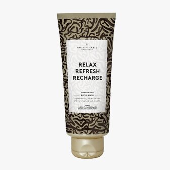 Body wash tube Relax Refresh Recharge - The Gift Label