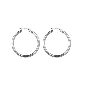 Oorbellen E1307-30-1 basic hoops 30mm zilver - Day&amp;Eve