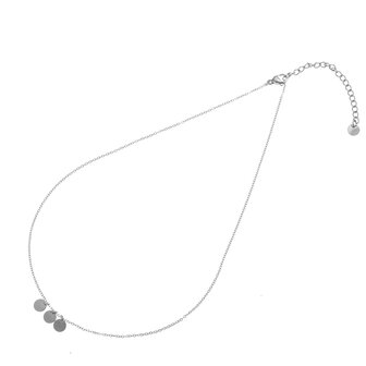 Ketting N2296-1 three circkels zilver - Day&amp;Eve 