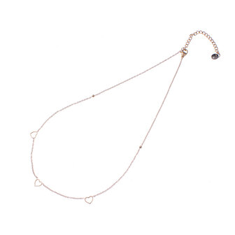 Ketting N3203-2 3 hearts goud - Day&amp;Eve 