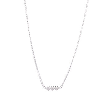 Ketting N3207-1 3 small hearts zilver - Day&amp;Eve