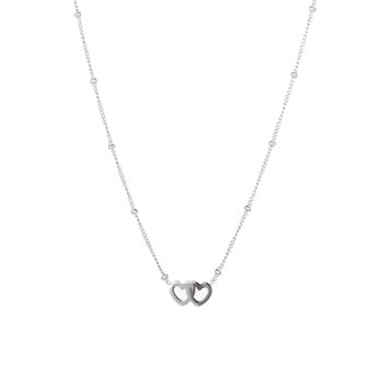 Ketting N3208-1 small hearts zilver - Day&amp;Eve