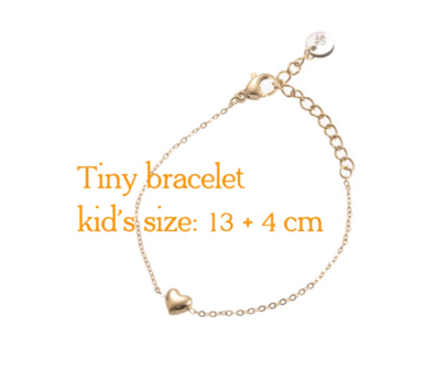 Armband TB8814-2 tiny bracelet heart goud - Day&amp;Eve