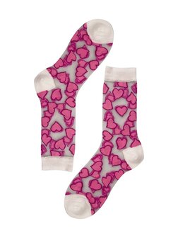 Sokken  infinity hearts pink - Pinned by K