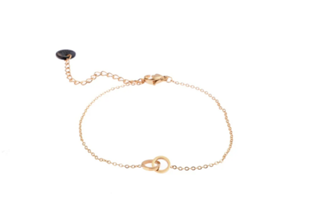 Armband B8813-2 double circkel small goud - Day&amp;Eve 