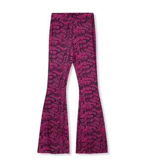 broek flared heart zebra pants Abba - Refined Department